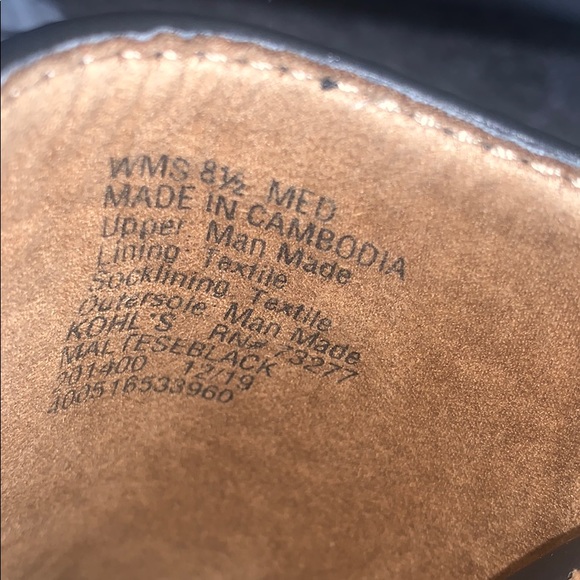 ORTHOLITE SONOMA black slides BNWT IN BOX 8.5m - Picture 3 of 5